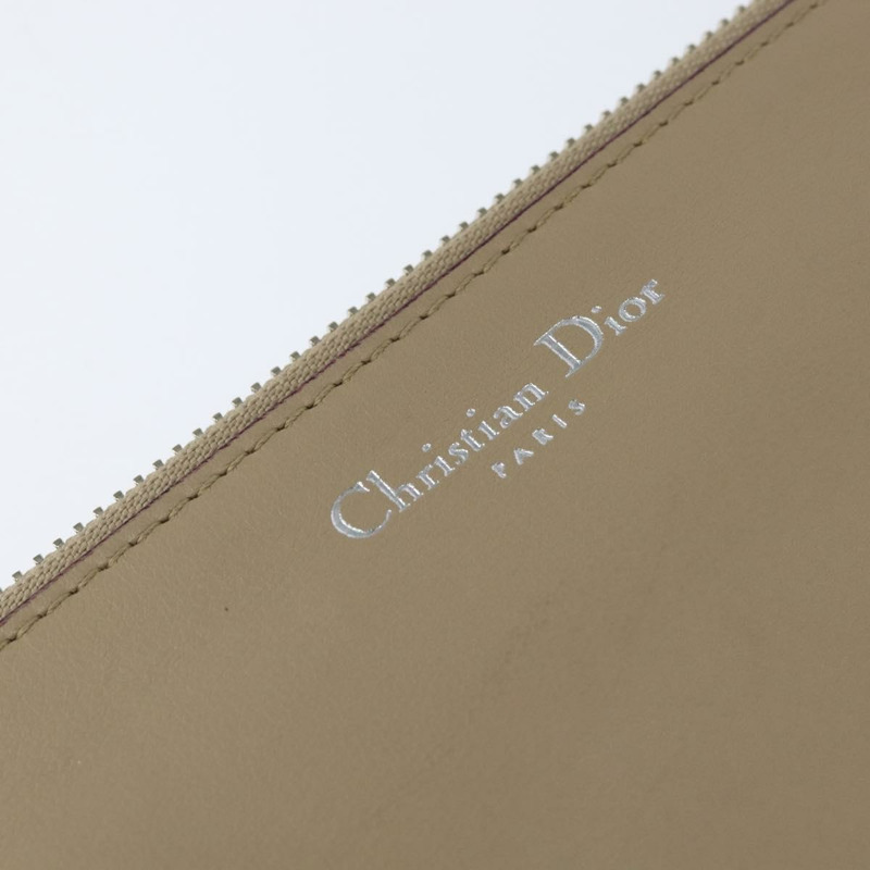 【日本直送】Christian Dior Diorissimo 手提包 皮革 2way 米色 銀色 正品 bs29767-35