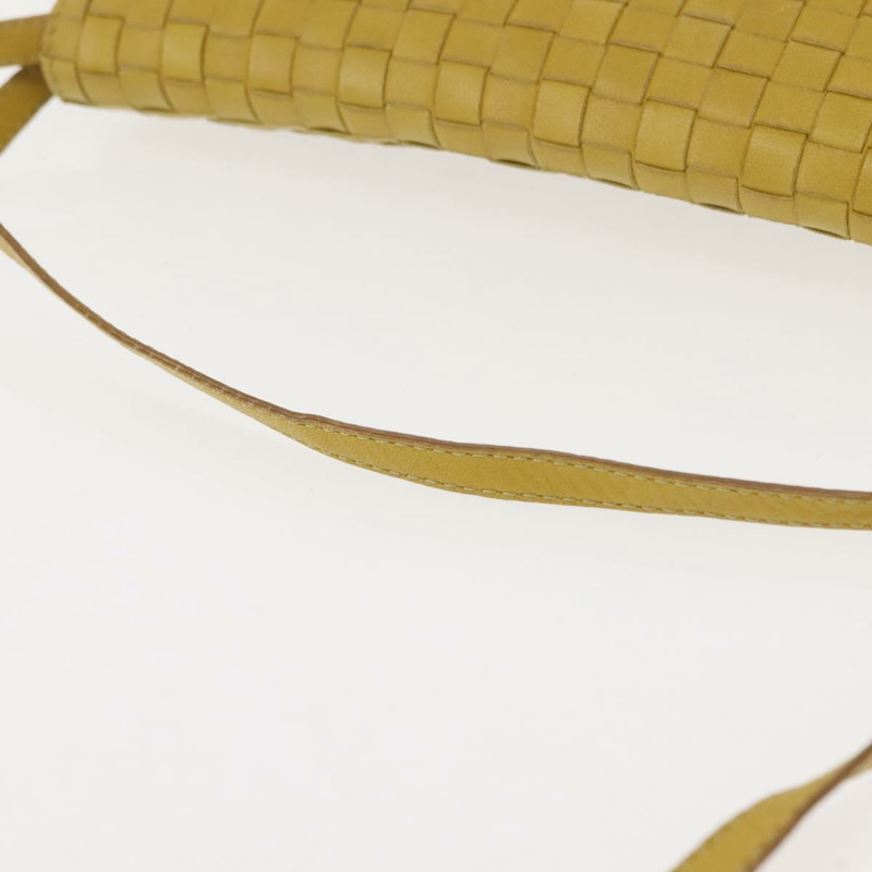 【日本直送】BOTTEGA VENETA INTRECCIATO 皮革肩背包 黃色 正品 ep11479-6