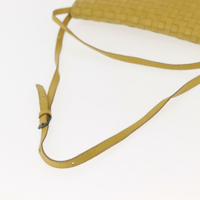 【日本直送】BOTTEGA VENETA INTRECCIATO 皮革肩背包 黃色 正品 ep11479-8