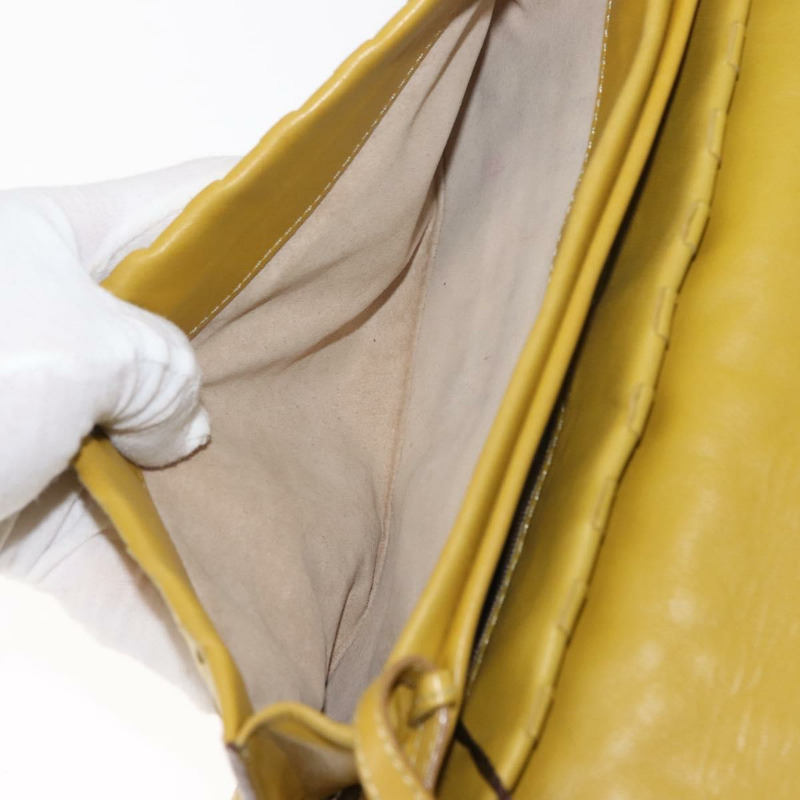 【日本直送】BOTTEGA VENETA INTRECCIATO 皮革肩背包 黃色 正品 ep11479-17