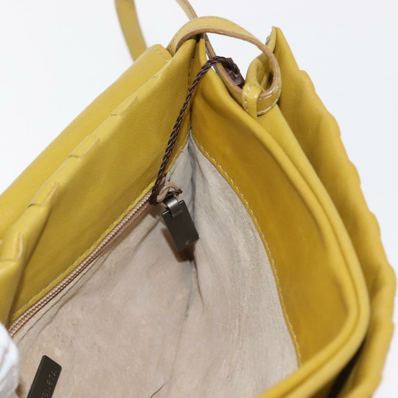 【日本直送】BOTTEGA VENETA INTRECCIATO 皮革肩背包 黃色 正品 ep11479-21