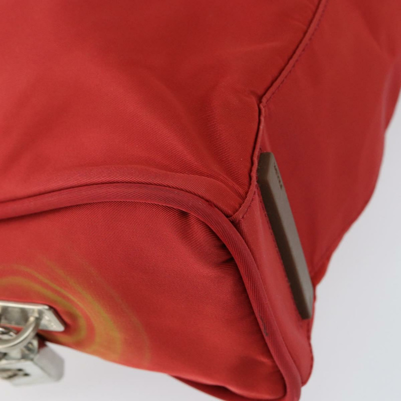 【日本直送】PRADA 尼龍紅銀手提包 正品 ep11558-10