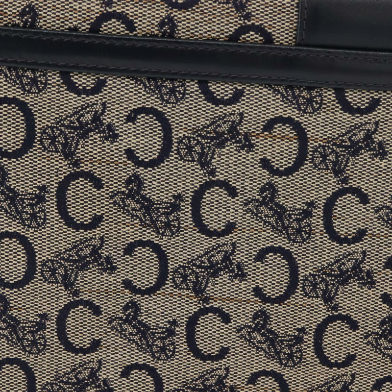 【日本直送】CELINE C Sulky 肩包 帆布 皮革 海軍藍 金色 正品 ep11628-3