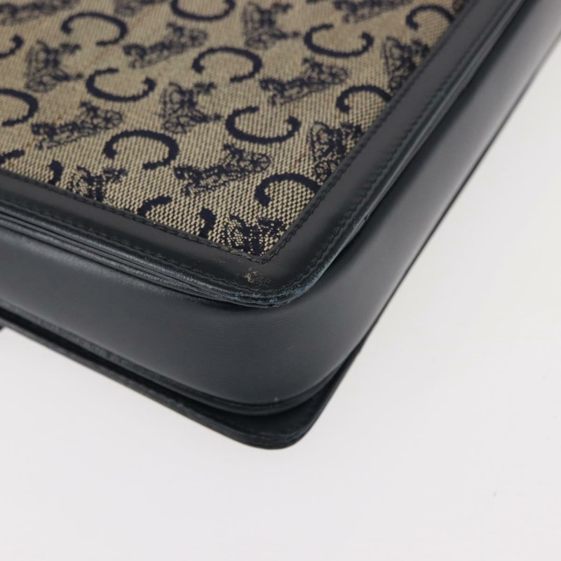 【日本直送】CELINE C Sulky 肩包 帆布 皮革 海軍藍 金色 正品 ep11628-12