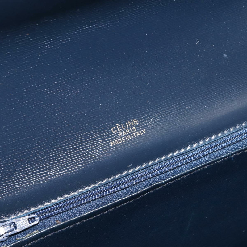 【日本直送】CELINE C Sulky 肩包 帆布 皮革 海軍藍 金色 正品 ep11628-17