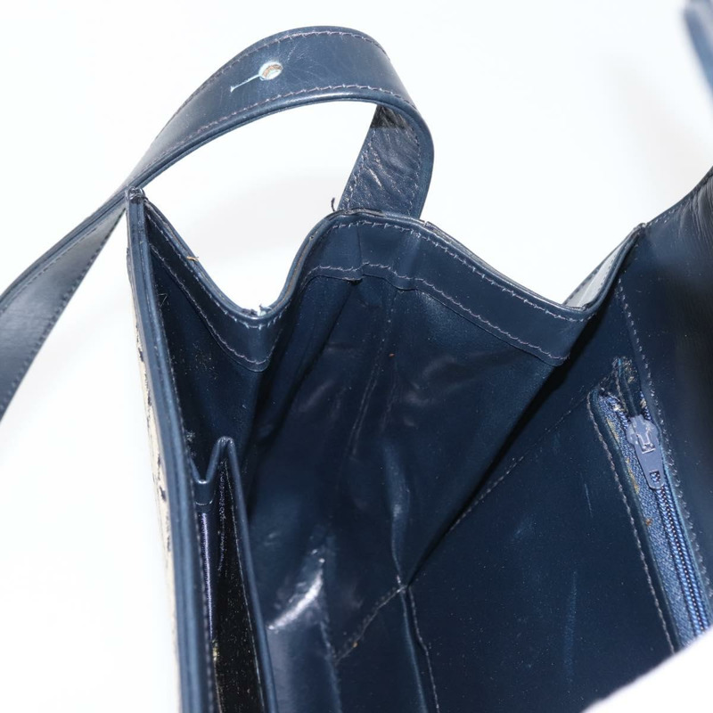 【日本直送】CELINE C Sulky 肩包 帆布 皮革 海軍藍 金色 正品 ep11628-20