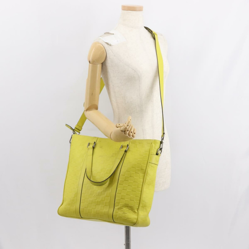 【日本直送】路易威登 Damier Anfini Tadao PM 兩用包 黃色 N41393 LV 正品 ep11572-23