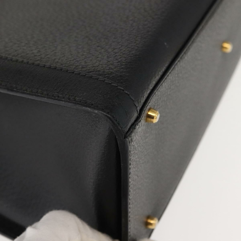 【日本直送】GUCCI 竹節手提包 皮革 黑色 金色 002 1186 0260 正品 ep11571-9