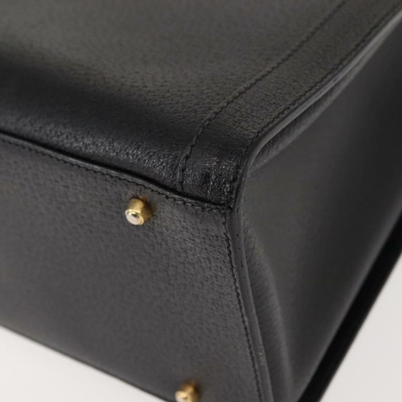 【日本直送】GUCCI 竹節手提包 皮革 黑色 金色 002 1186 0260 正品 ep11571-10