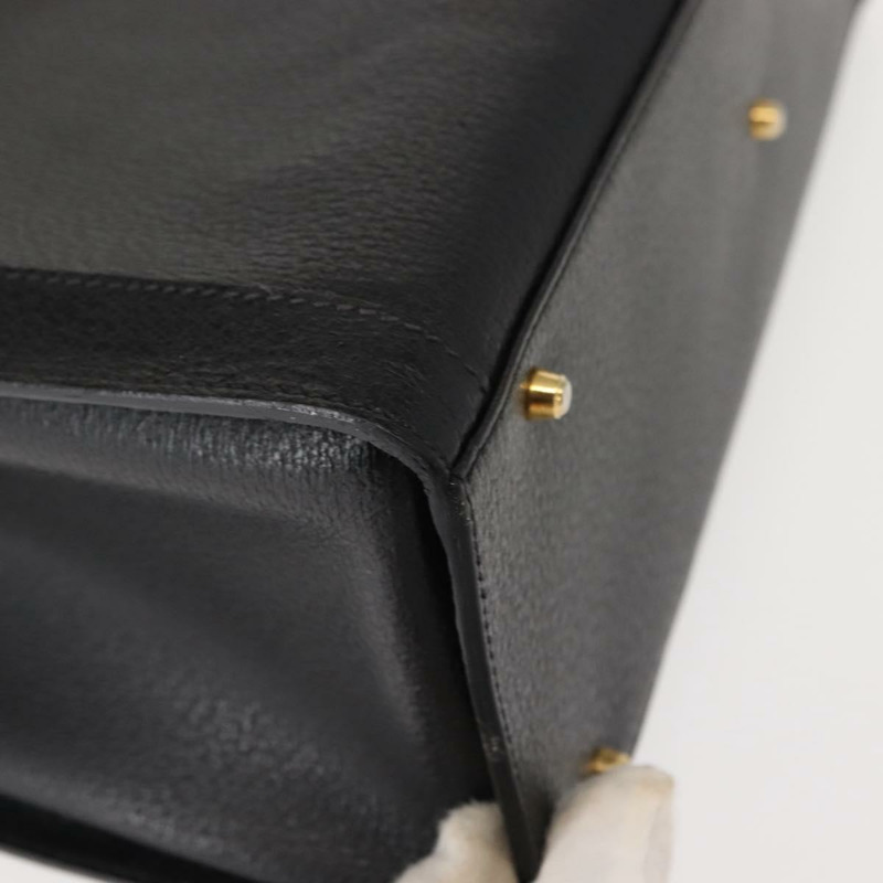 【日本直送】GUCCI 竹節手提包 皮革 黑色 金色 002 1186 0260 正品 ep11571-11