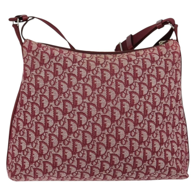 【日本直送】Christian Dior Trotter帆布肩背包 紅色銀色 正品 ep11517-2