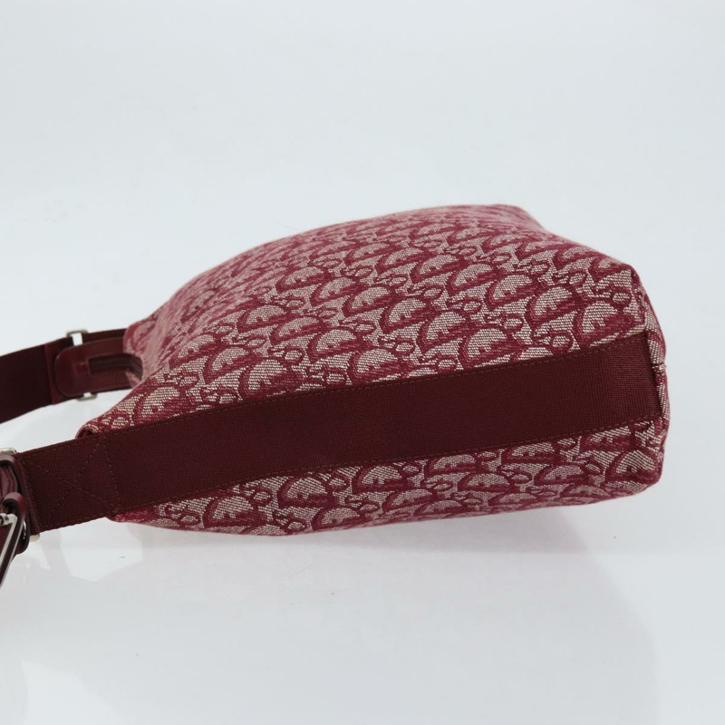 【日本直送】Christian Dior Trotter帆布肩背包 紅色銀色 正品 ep11517-4