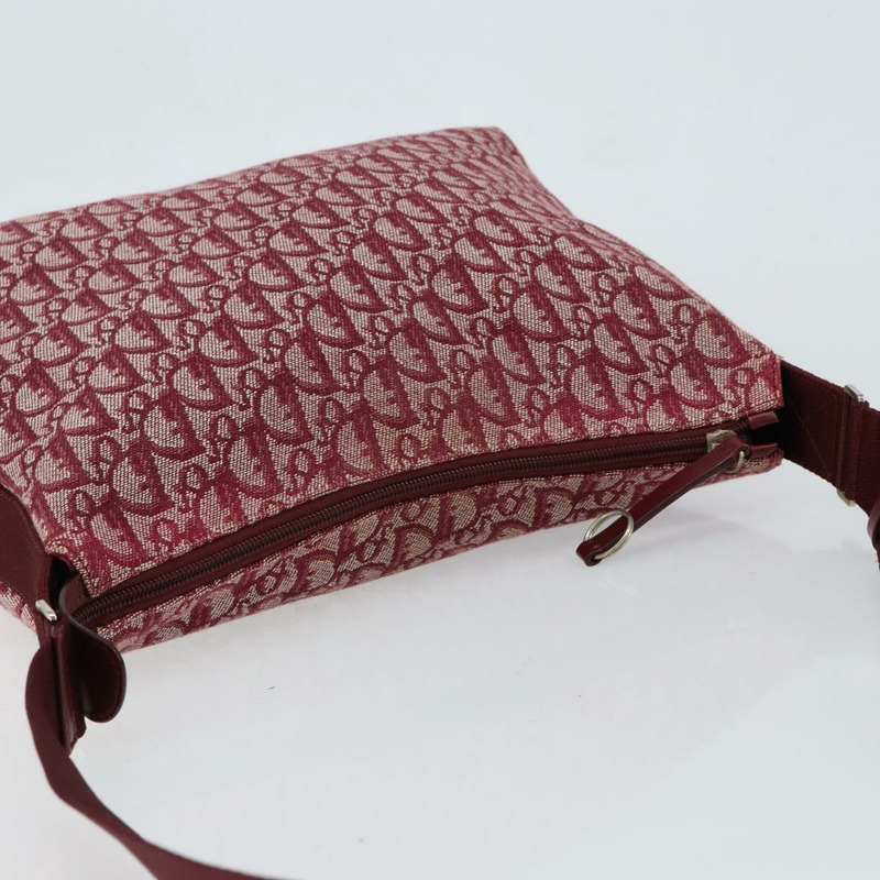 【日本直送】Christian Dior Trotter帆布肩背包 紅色銀色 正品 ep11517-5