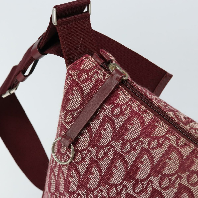 【日本直送】Christian Dior Trotter帆布肩背包 紅色銀色 正品 ep11517-13