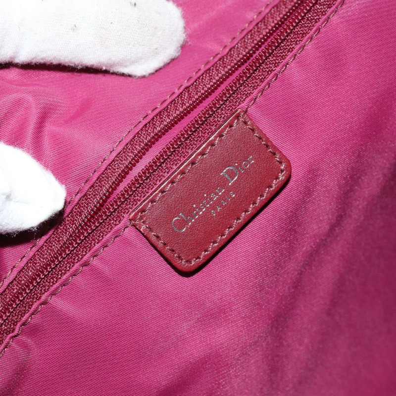 【日本直送】Christian Dior Trotter帆布肩背包 紅色銀色 正品 ep11517-14