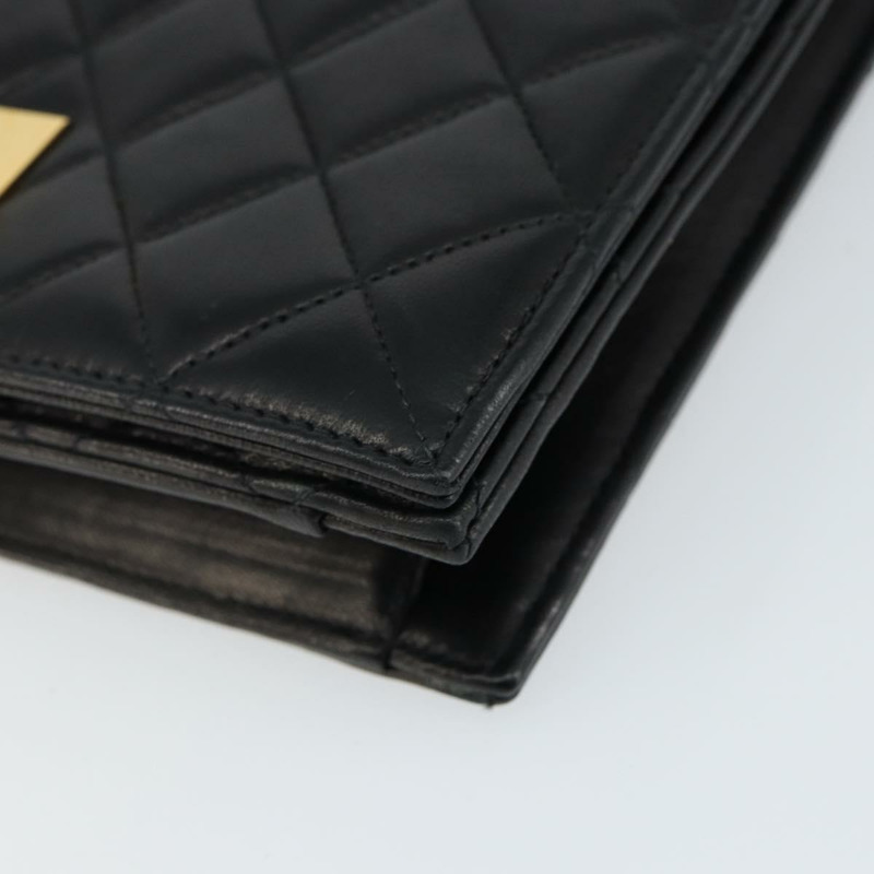 【日本直送】香奈兒 2.55 Matelasse 手提包,羊皮材質,黑色,金色雙C標誌,正品編號 148464-9