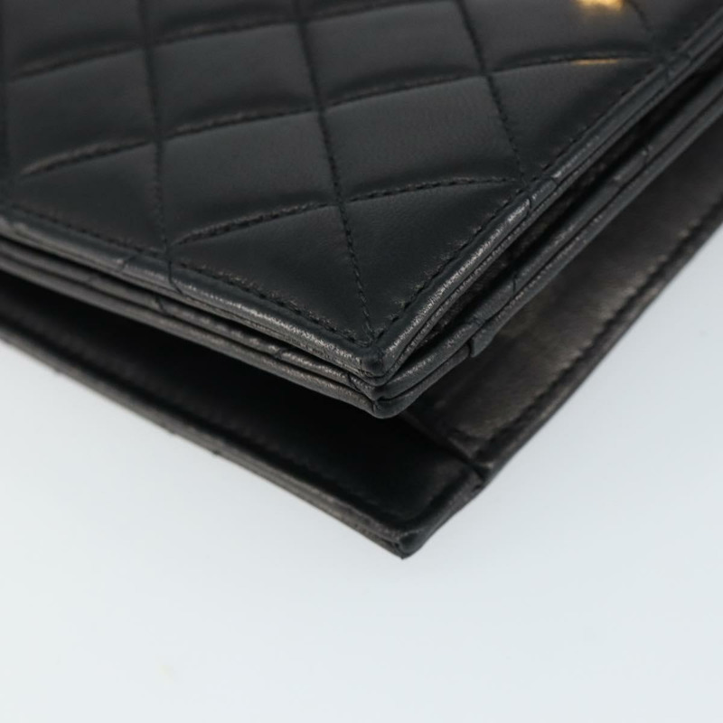 【日本直送】香奈兒 2.55 Matelasse 手提包,羊皮材質,黑色,金色雙C標誌,正品編號 148464-10