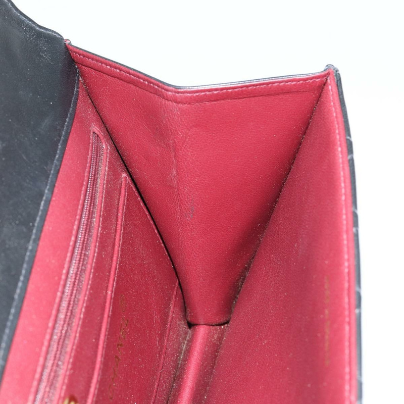 【日本直送】香奈兒 2.55 Matelasse 手提包,羊皮材質,黑色,金色雙C標誌,正品編號 148464-17