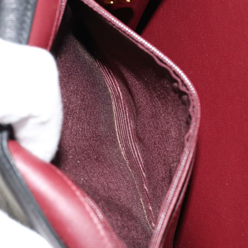 【日本直送】香奈兒 2.55 Matelasse 手提包,羊皮材質,黑色,金色雙C標誌,正品編號 148464-20