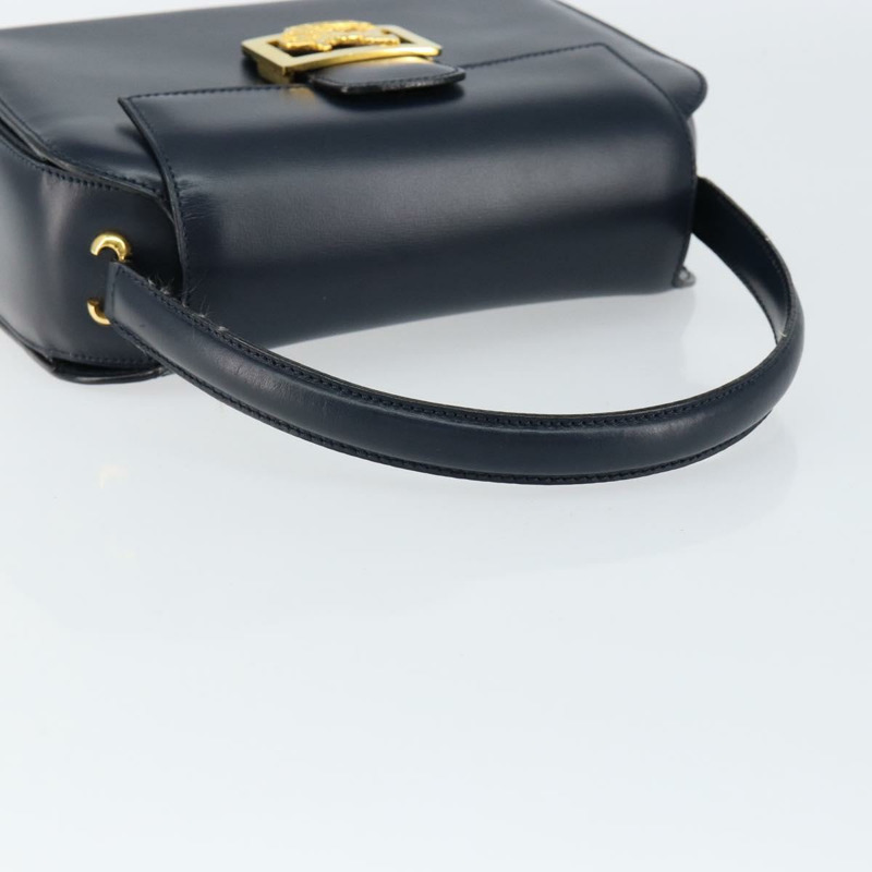 【日本直送】CELINE 馬車手提包 皮革 海軍藍 金色 正品 ep11510-6