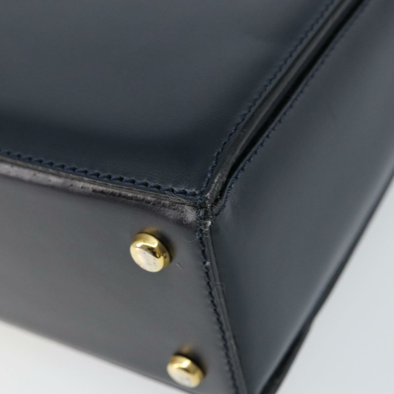 【日本直送】CELINE 馬車手提包 皮革 海軍藍 金色 正品 ep11510-11