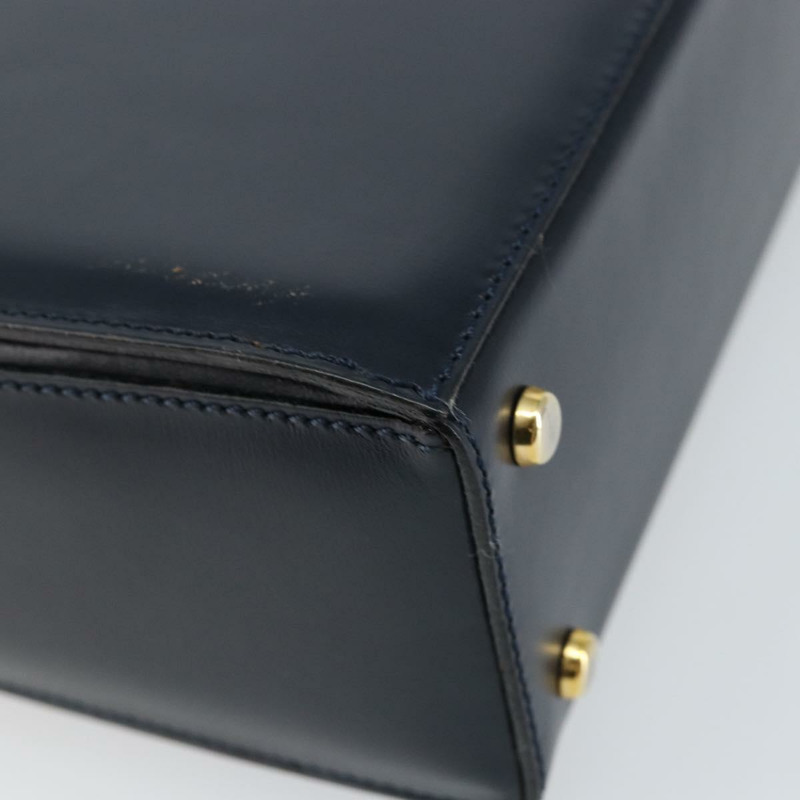 【日本直送】CELINE 馬車手提包 皮革 海軍藍 金色 正品 ep11510-12