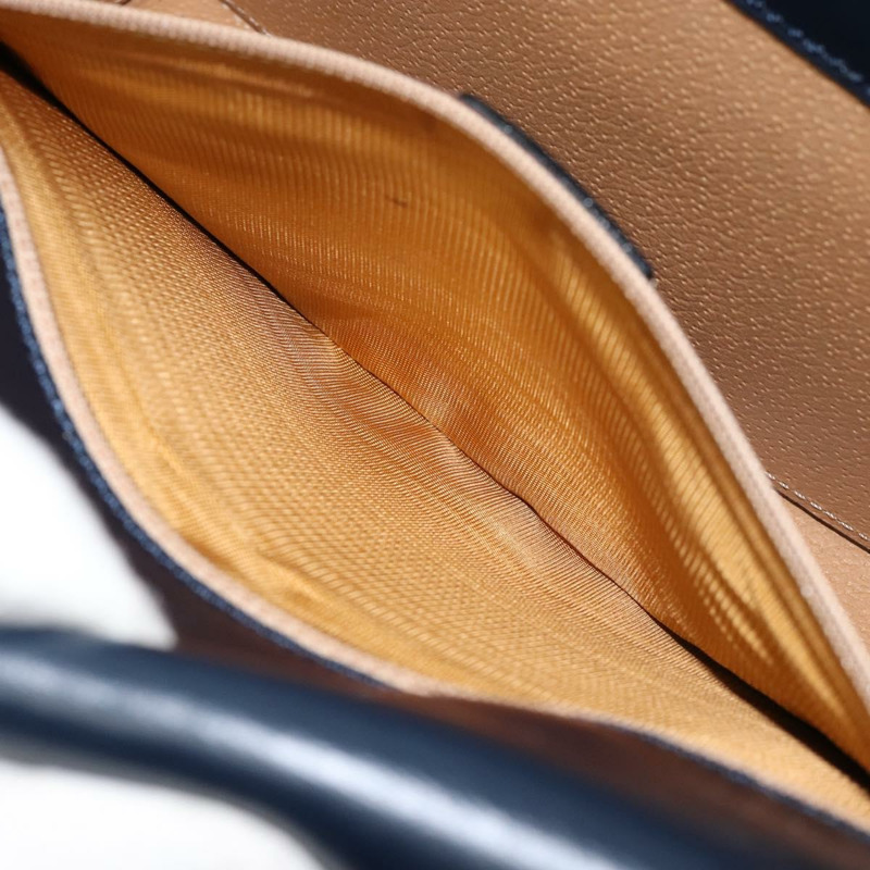 【日本直送】CELINE 馬車手提包 皮革 海軍藍 金色 正品 ep11510-20