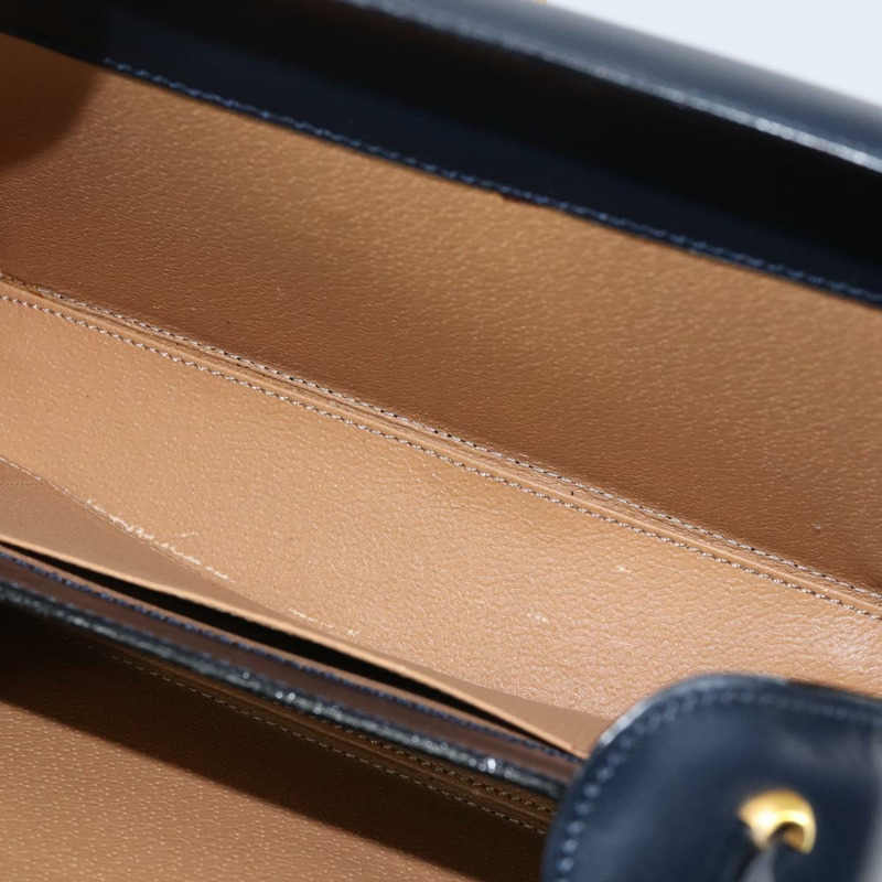 【日本直送】CELINE 馬車手提包 皮革 海軍藍 金色 正品 ep11510-21