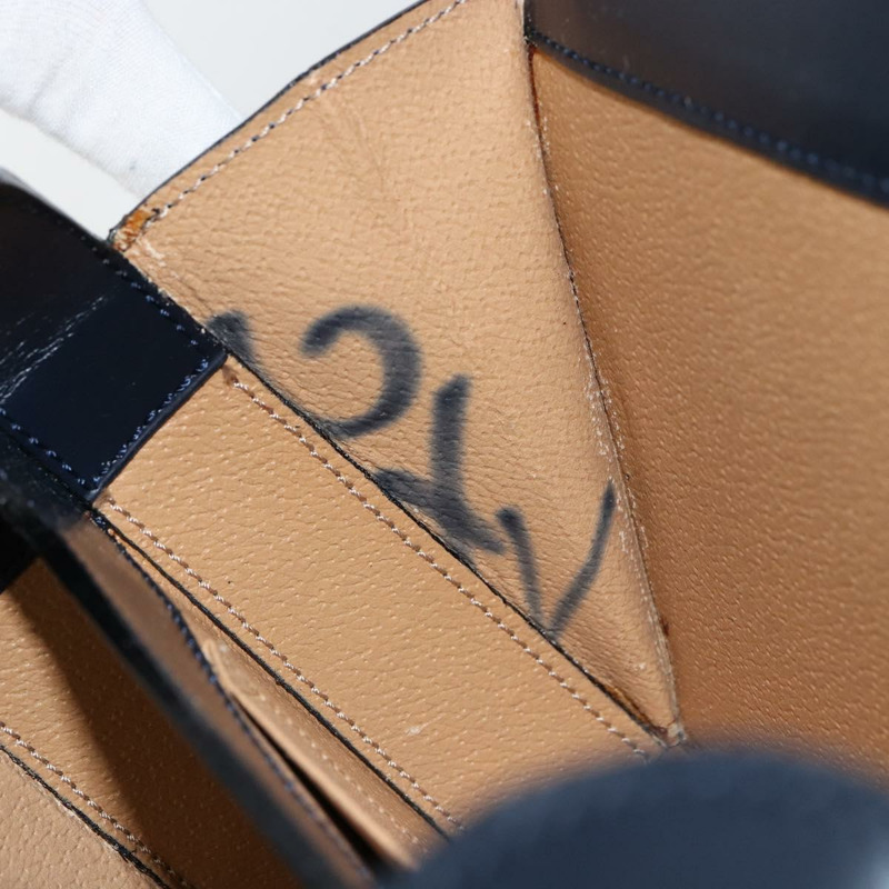 【日本直送】CELINE 馬車手提包 皮革 海軍藍 金色 正品 ep11510-22