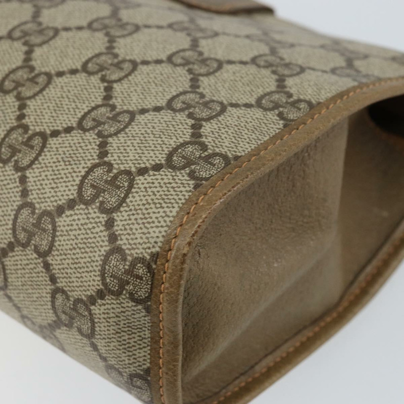 【日本直送】GUCCI GG Supreme Web Sherry Line 手拿包 PVC 米色 金色 89 01 030 正品 148162-9