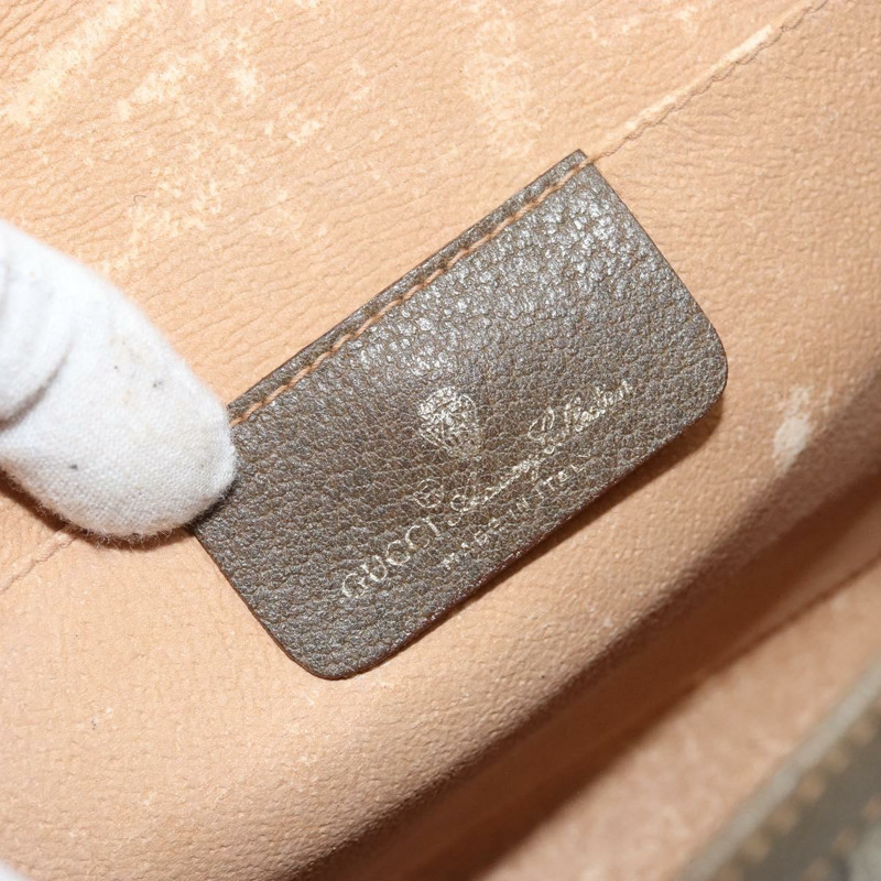 【日本直送】GUCCI GG Supreme Web Sherry Line 手拿包 PVC 米色 金色 89 01 030 正品 148162-13