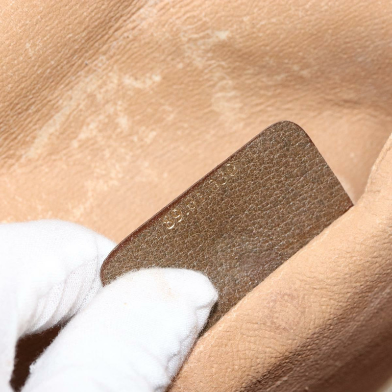 【日本直送】GUCCI GG Supreme Web Sherry Line 手拿包 PVC 米色 金色 89 01 030 正品 148162-18