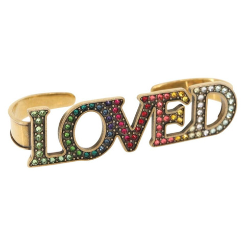 GUCCI 掌心金屬金色正品 148157