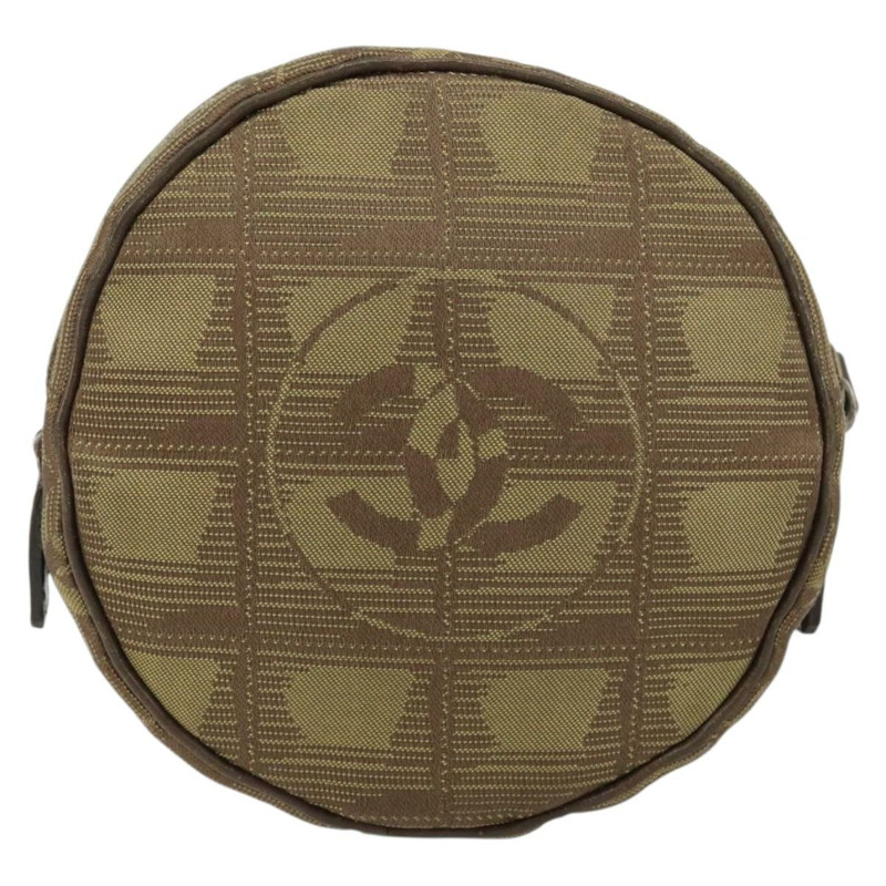 【日本直送】香奈兒新款旅遊系列尼龍米色CC標誌手拿包 Auth 148436-2