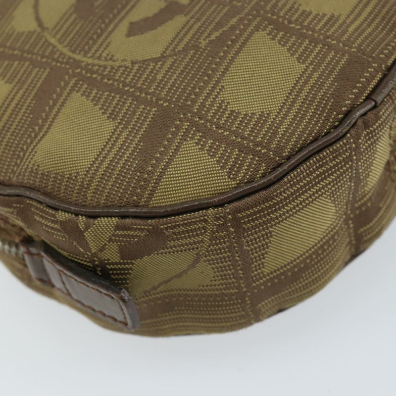 【日本直送】香奈兒新款旅遊系列尼龍米色CC標誌手拿包 Auth 148436-10