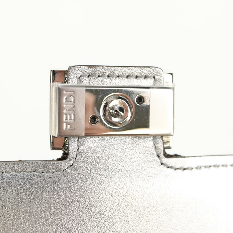 【日本直送】FENDI Zucca帆布法國皮夾 銀棕色 正品 148473M-13