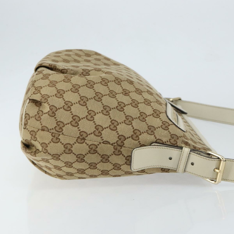 【日本直送】GUCCI GG帆布肩背包 米色 金色 正品 148374-3