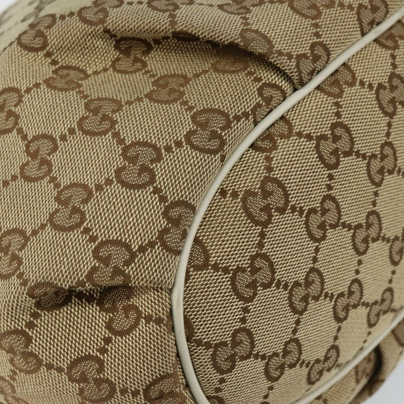 【日本直送】GUCCI GG帆布肩背包 米色 金色 正品 148374-10
