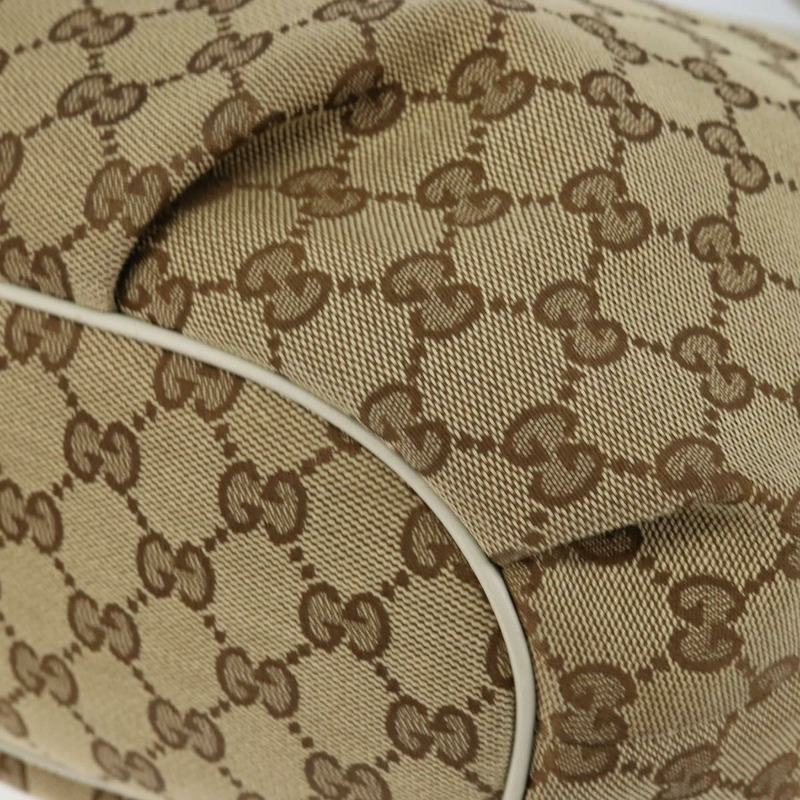 【日本直送】GUCCI GG帆布肩背包 米色 金色 正品 148374-11