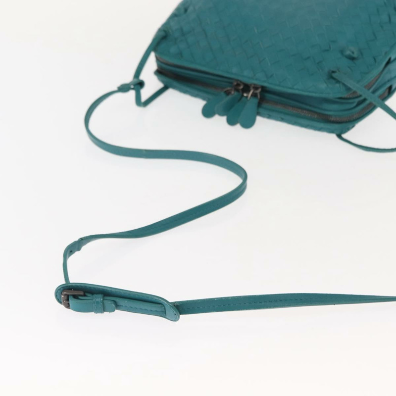 【日本直送】BOTTEGA VENETA INTRECCIATO 皮革單背包，土耳其藍，正品 148399-6