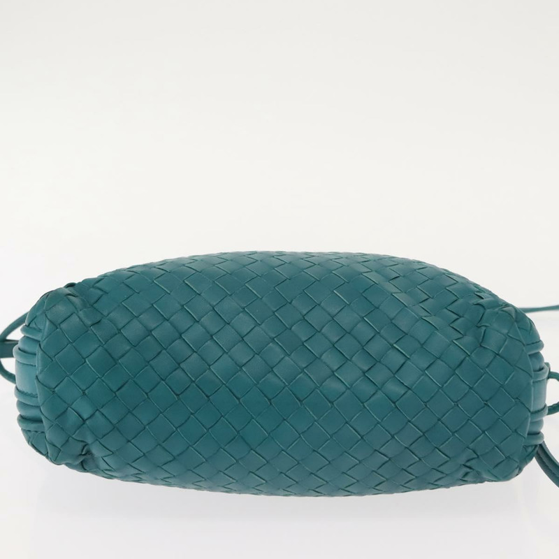 【日本直送】BOTTEGA VENETA INTRECCIATO 皮革單背包，土耳其藍，正品 148399-9