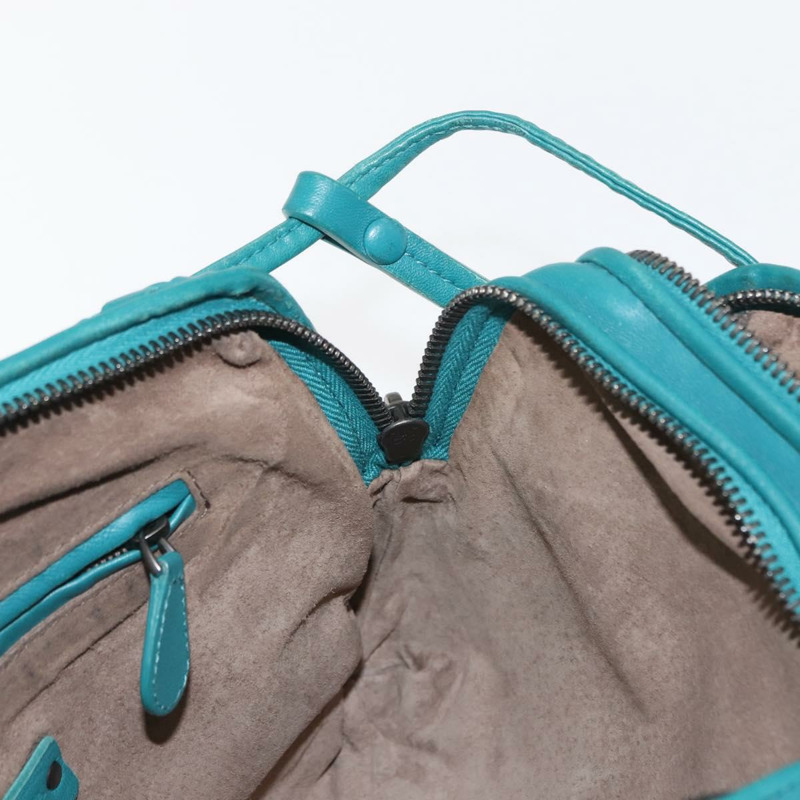 【日本直送】BOTTEGA VENETA INTRECCIATO 皮革單背包，土耳其藍，正品 148399-18