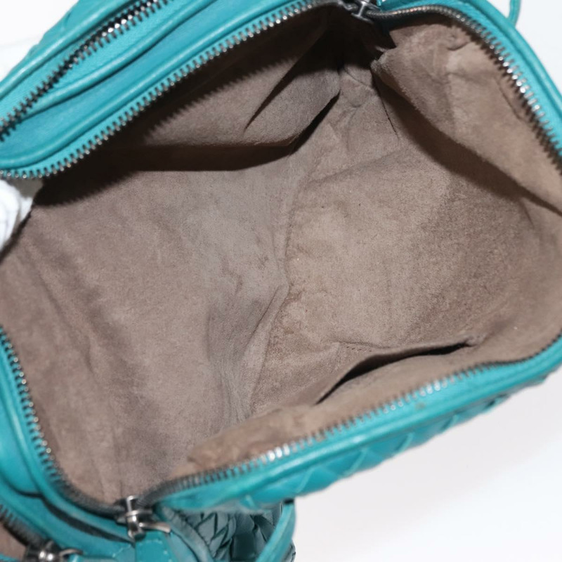 【日本直送】BOTTEGA VENETA INTRECCIATO 皮革單背包，土耳其藍，正品 148399-19