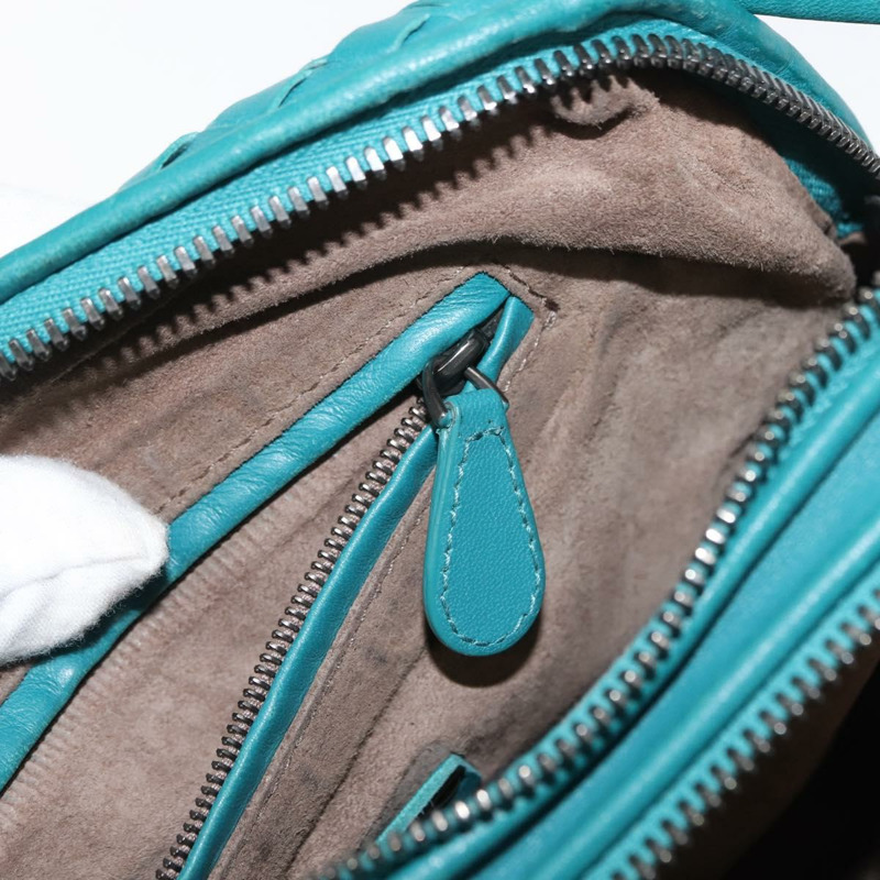 【日本直送】BOTTEGA VENETA INTRECCIATO 皮革單背包，土耳其藍，正品 148399-20