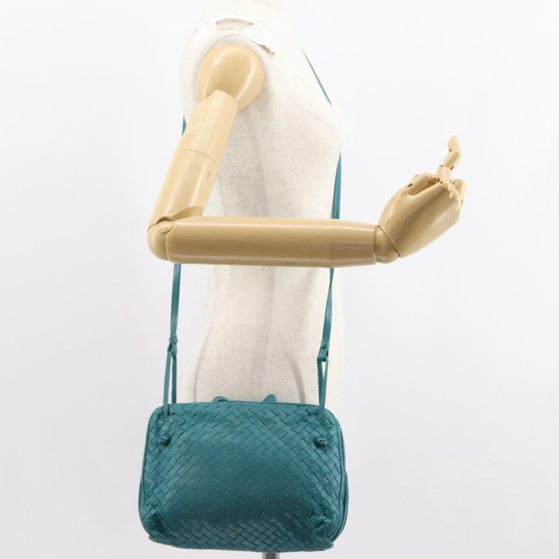 【日本直送】BOTTEGA VENETA INTRECCIATO 皮革單背包，土耳其藍，正品 148399-23