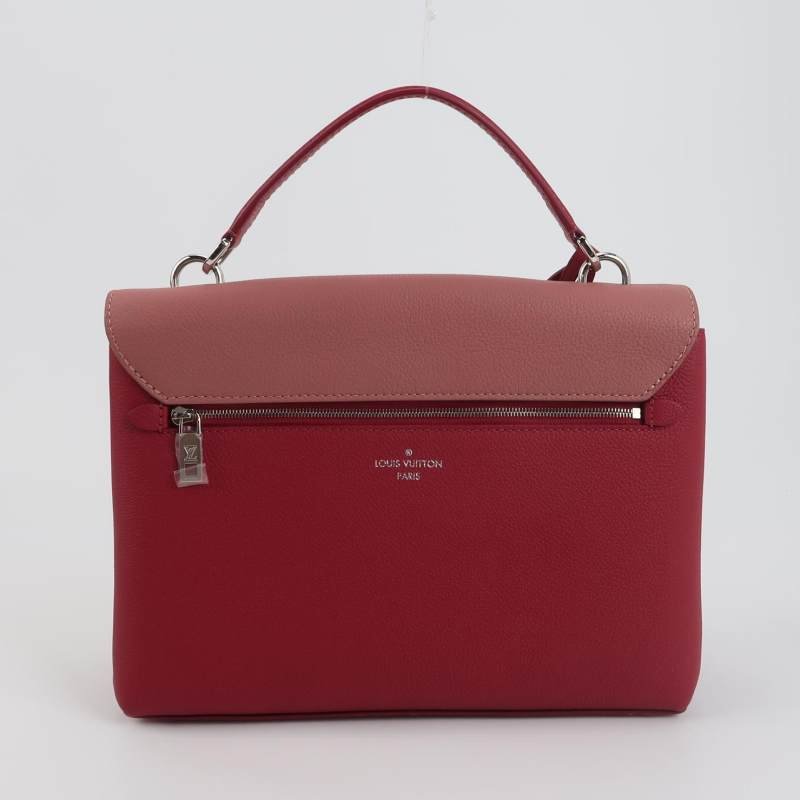 Louis Vuitton (LV) Lockme 牛皮拼色LV轉鎖斜挎包單肩包-4