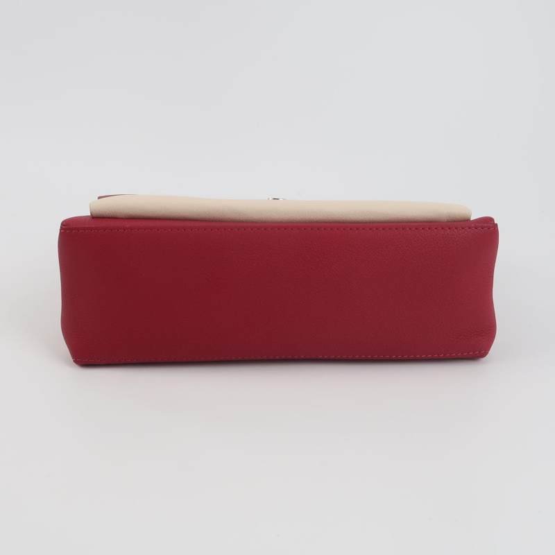 Louis Vuitton (LV) Lockme 牛皮拼色LV轉鎖斜挎包單肩包-5