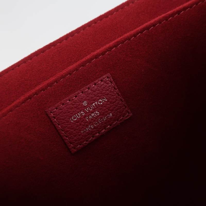 Louis Vuitton (LV) Lockme 牛皮拼色LV轉鎖斜挎包單肩包-7