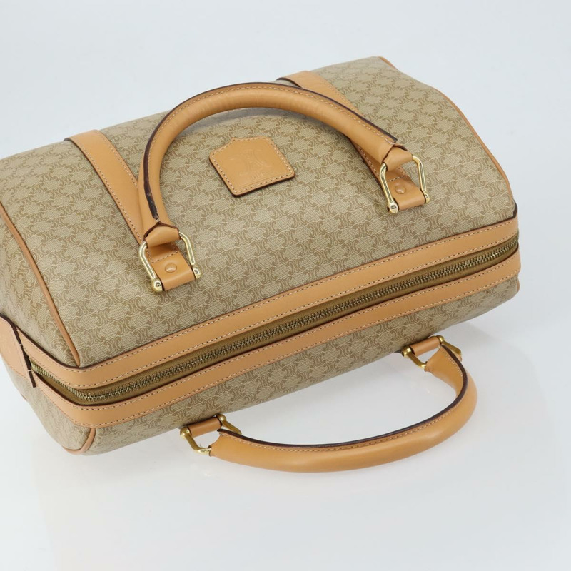 【日本直送】CELINE Macadam帆布波士頓包 PVC米色金色 正品 150281-5