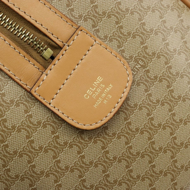 【日本直送】CELINE Macadam帆布波士頓包 PVC米色金色 正品 150281-13